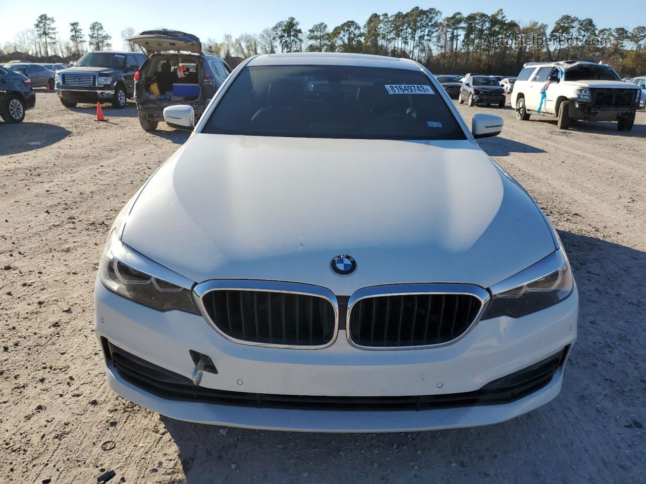 2018 Bmw 530 I White vin: WBAJA5C55JWA39123