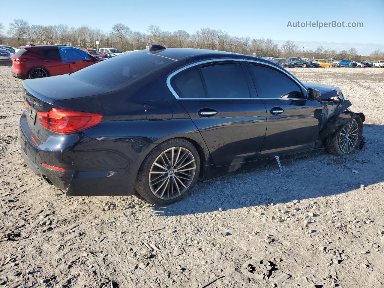 2018 Bmw 530 I Blue vin: WBAJA5C55JWA57041