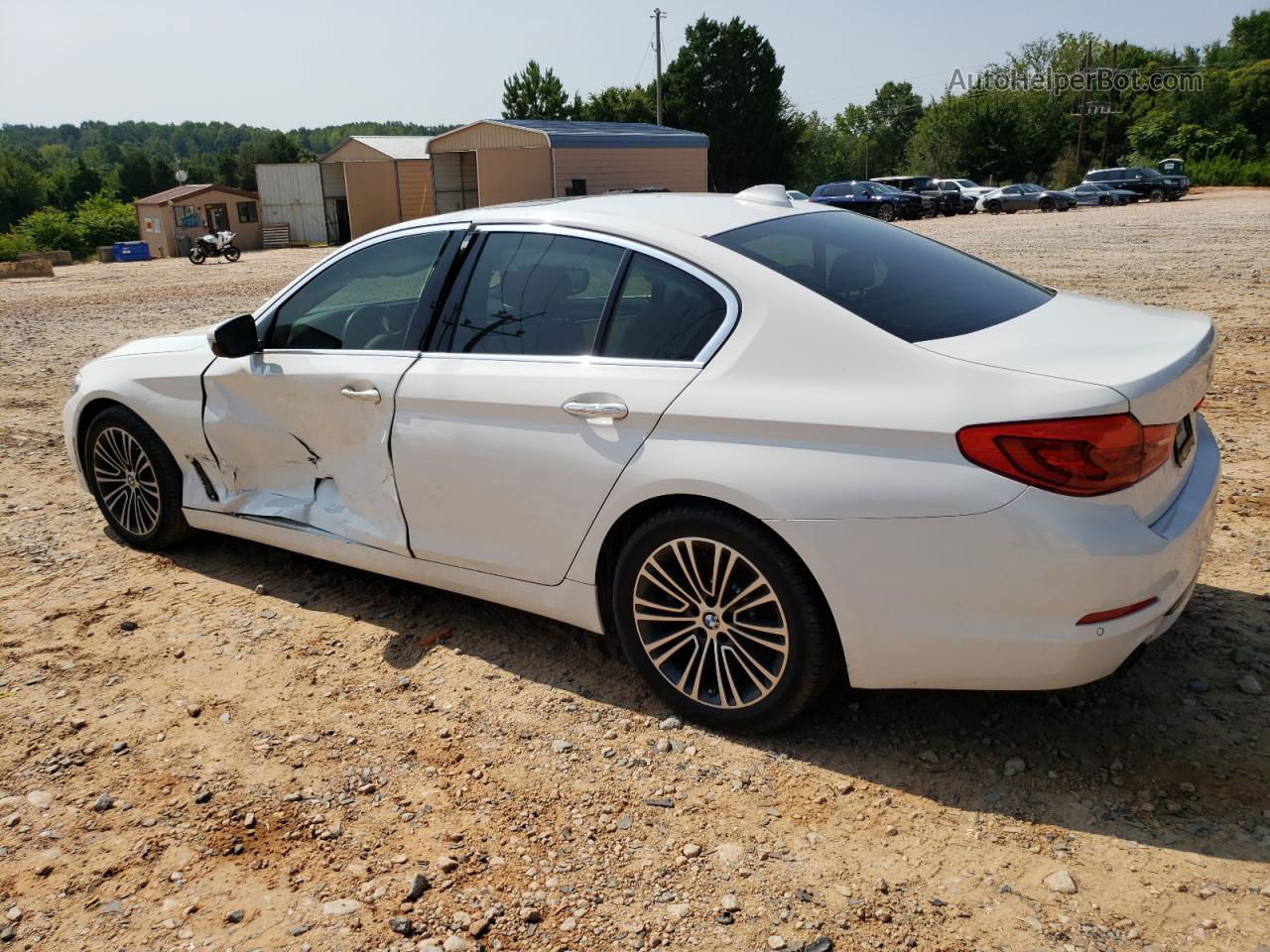 2018 Bmw 530 I White vin: WBAJA5C55JWA57444