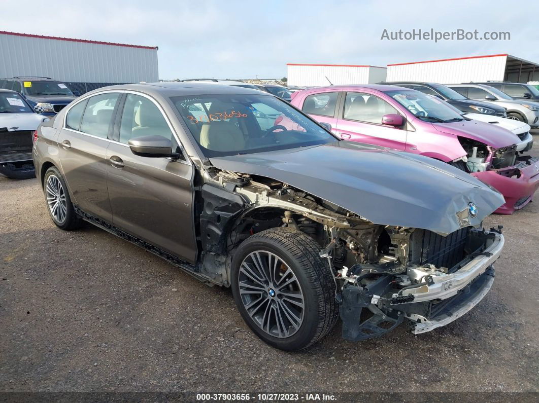 2019 Bmw 530i Brown vin: WBAJA5C55KBX49144