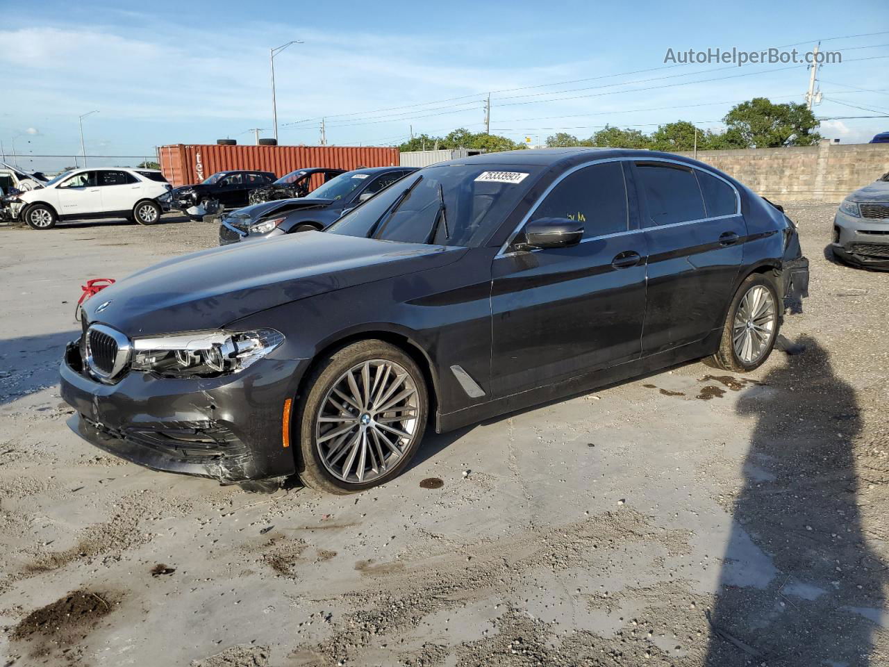 2019 Bmw 530 I Black vin: WBAJA5C55KWW49201