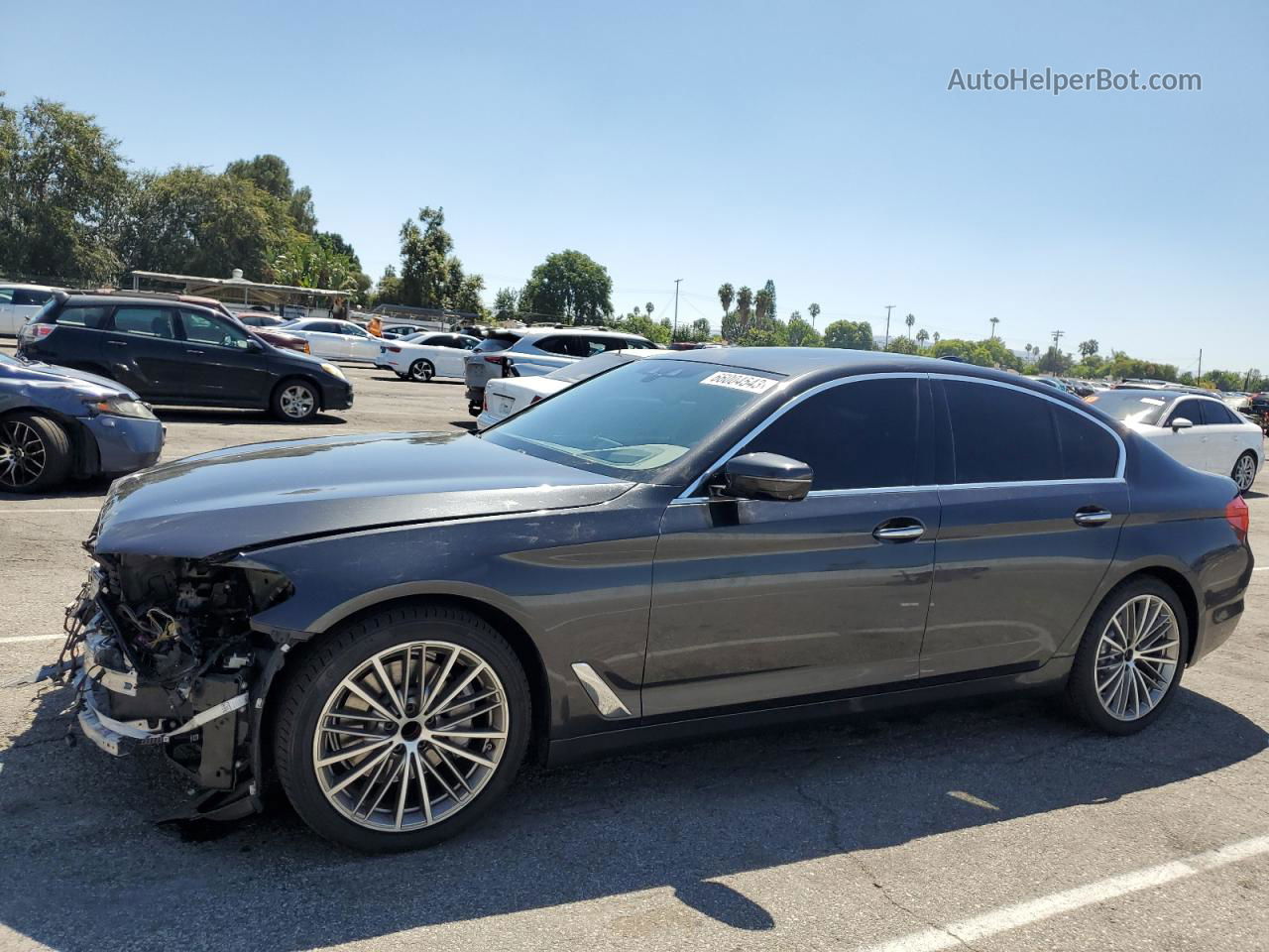 2018 Bmw 530 I Charcoal vin: WBAJA5C56JWA38708