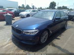 2019 Bmw 5 Series 530i Blue vin: WBAJA5C56KWW09046