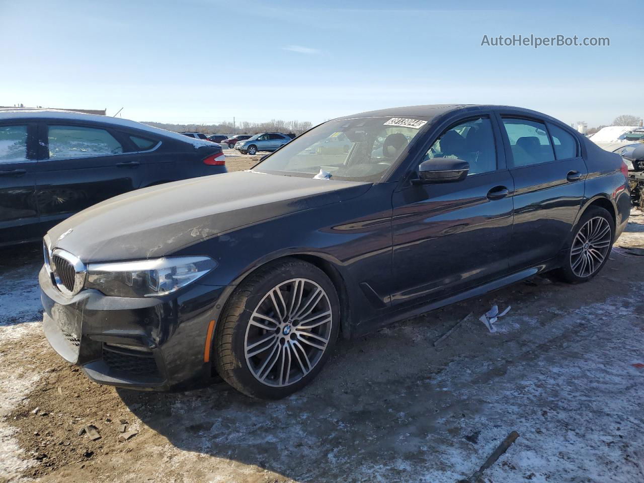 2019 Bmw 530 I Черный vin: WBAJA5C57KBX86339