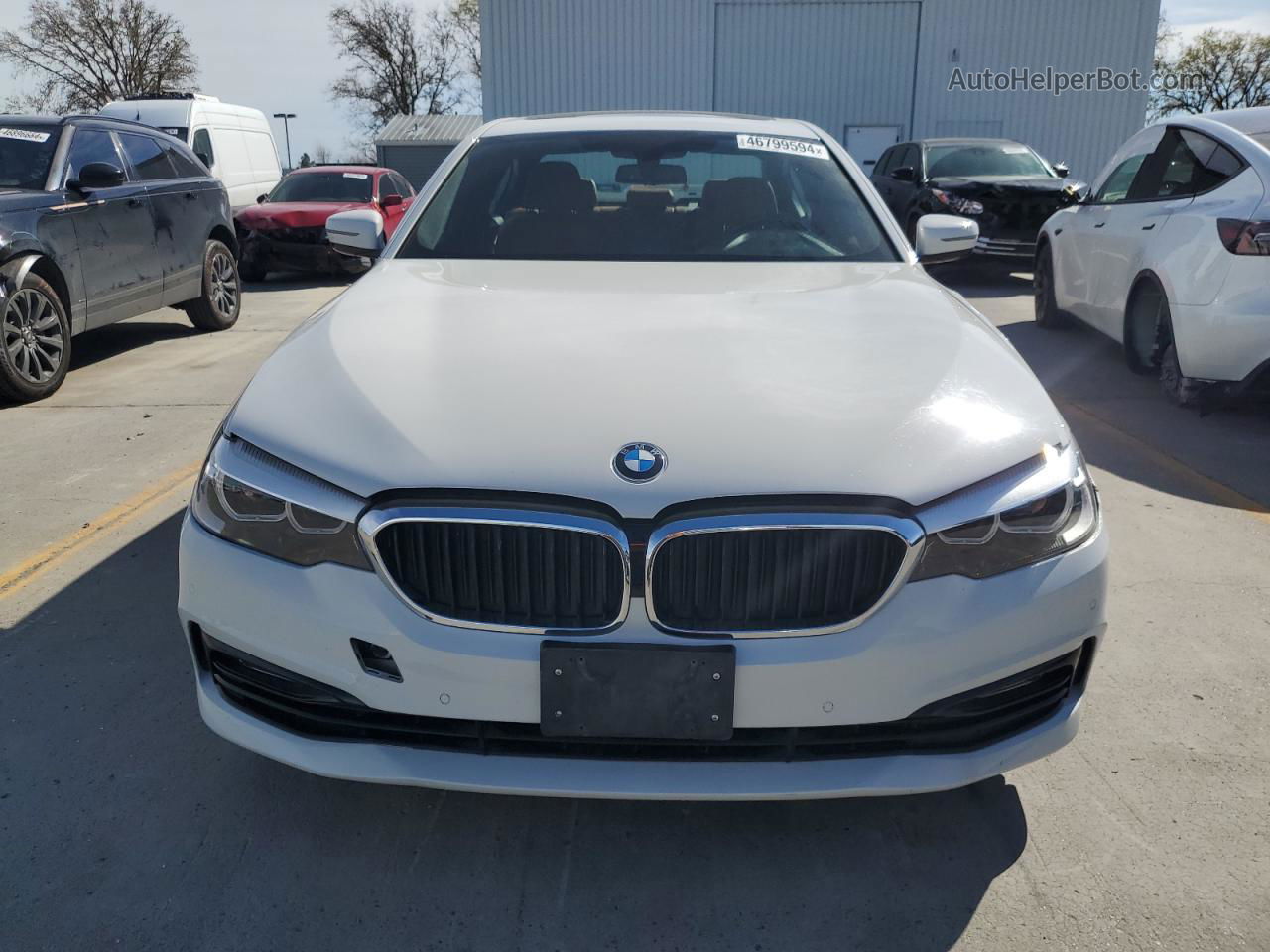 2018 Bmw 530 I White vin: WBAJA5C58JWA35308