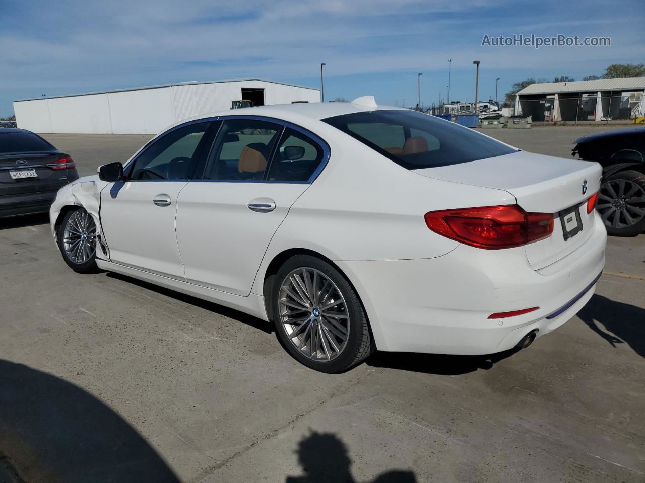 2018 Bmw 530 I White vin: WBAJA5C58JWA35308