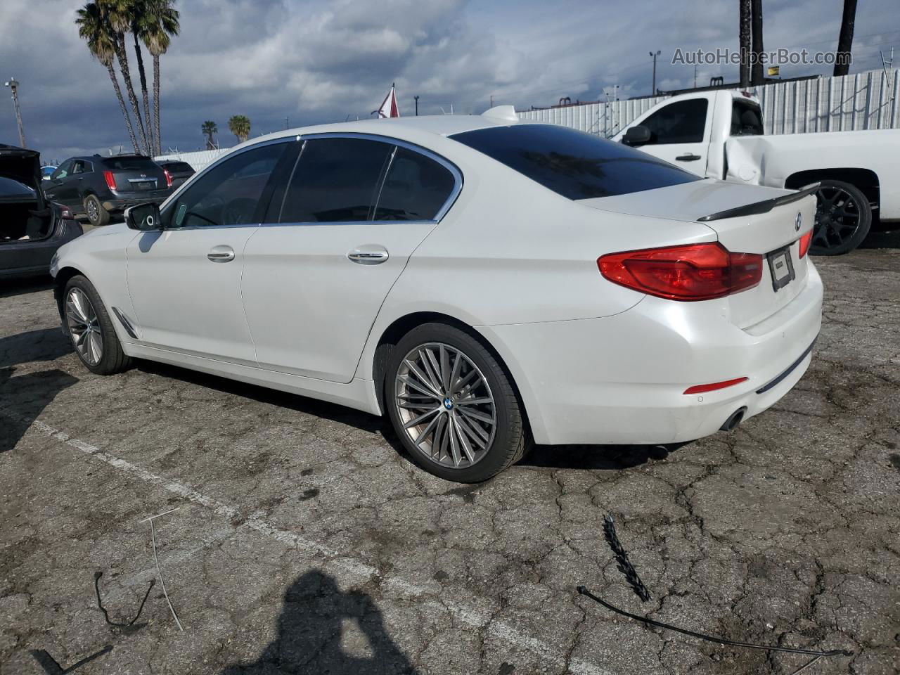 2018 Bmw 530 I White vin: WBAJA5C58JWA38449