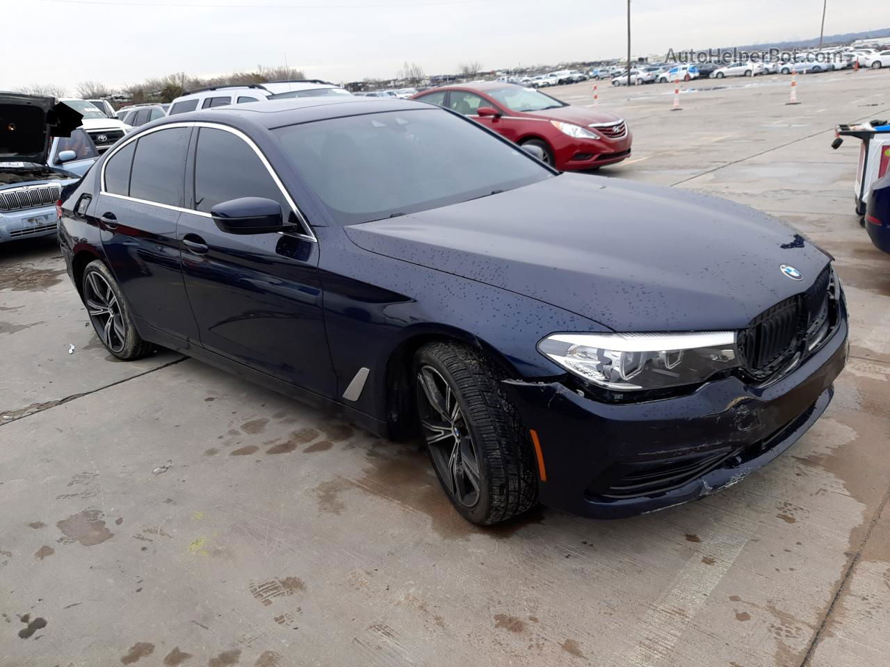 2019 Bmw 530 I Blue vin: WBAJA5C58KBX87905