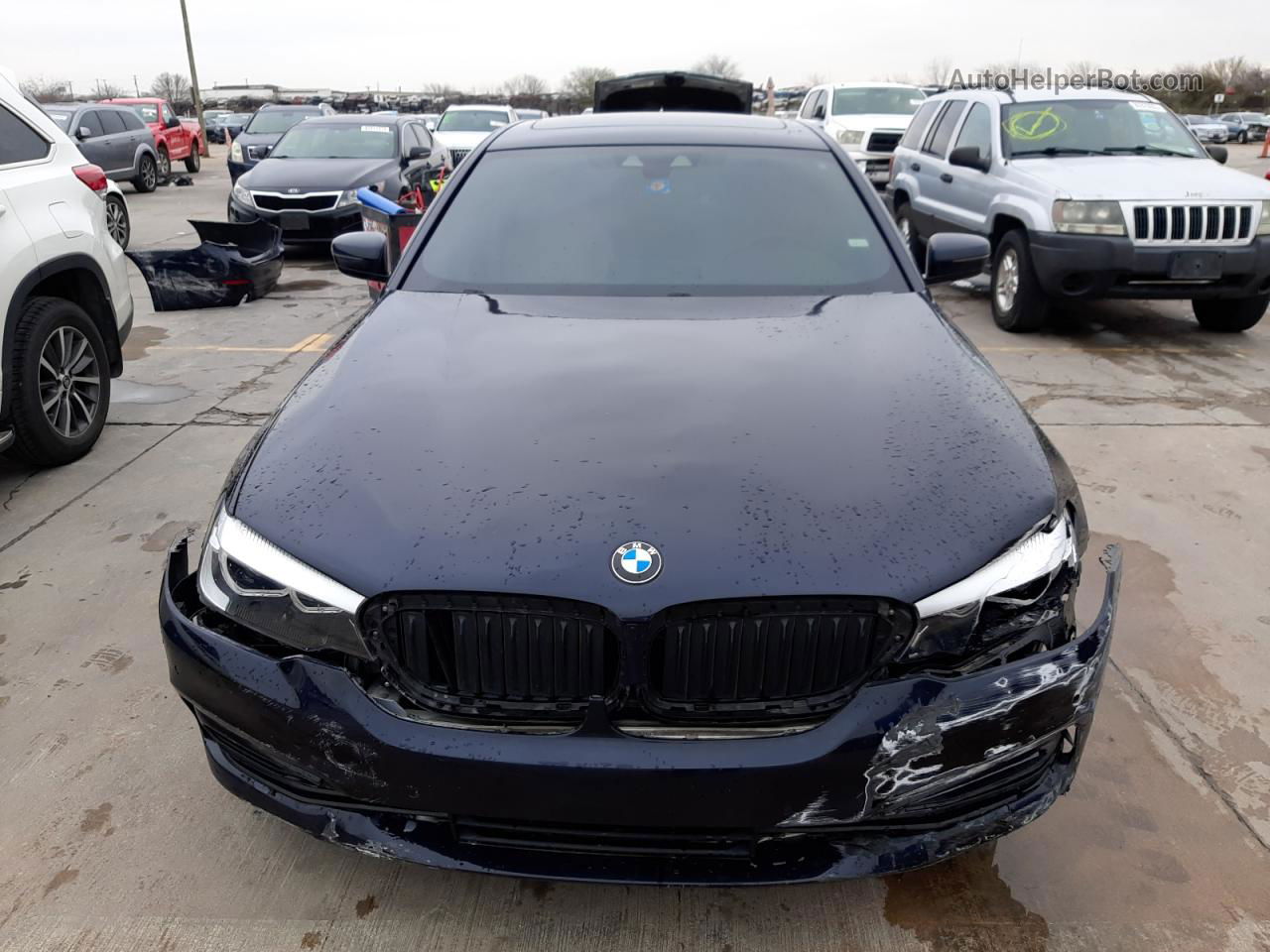 2019 Bmw 530 I Blue vin: WBAJA5C58KBX87905