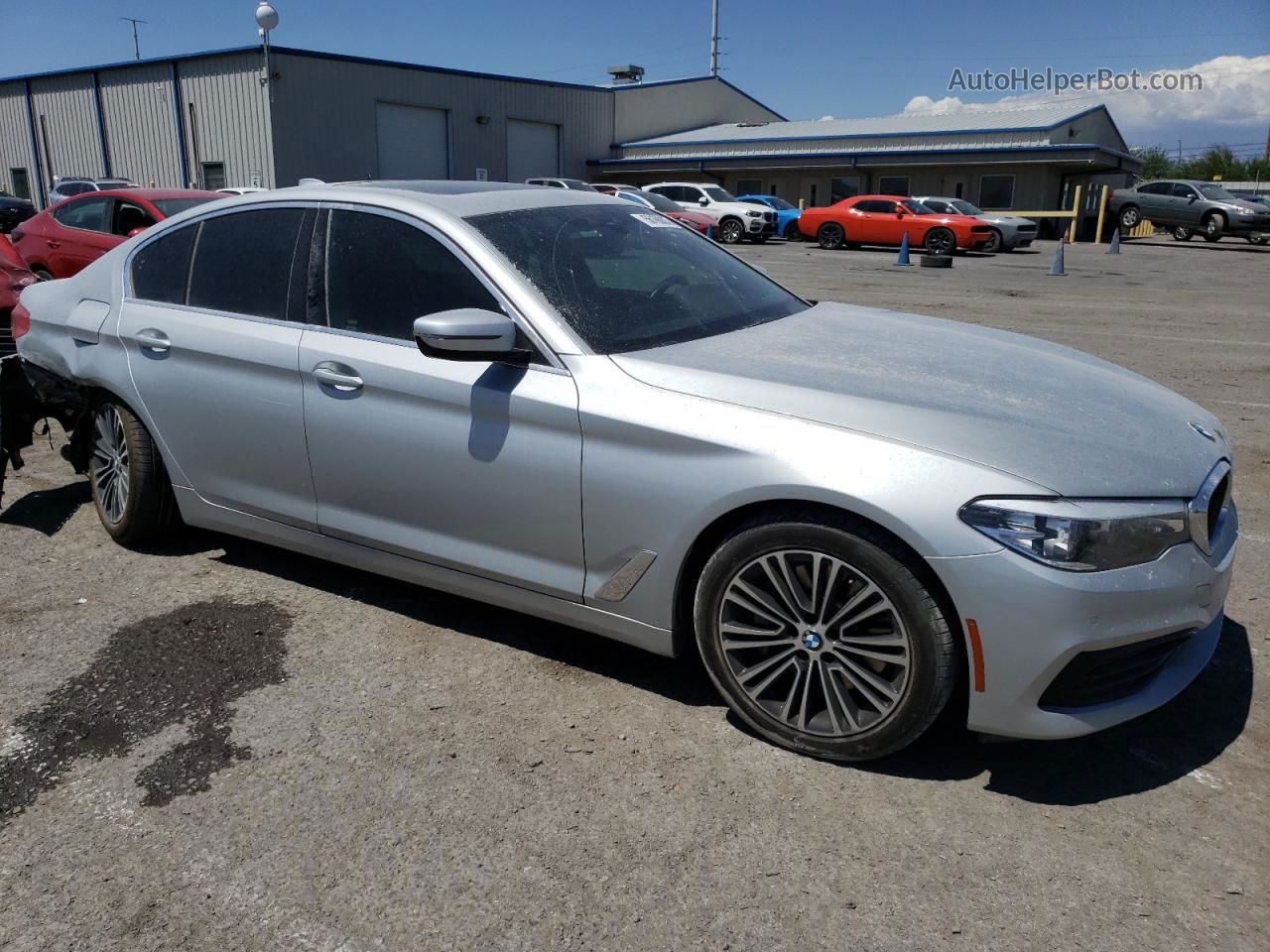 2019 Bmw 530 I Silver vin: WBAJA5C58KWW05905