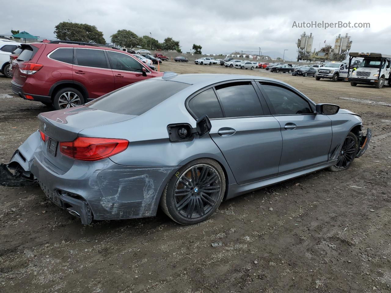 2019 Bmw 530 I Gray vin: WBAJA5C58KWW24129