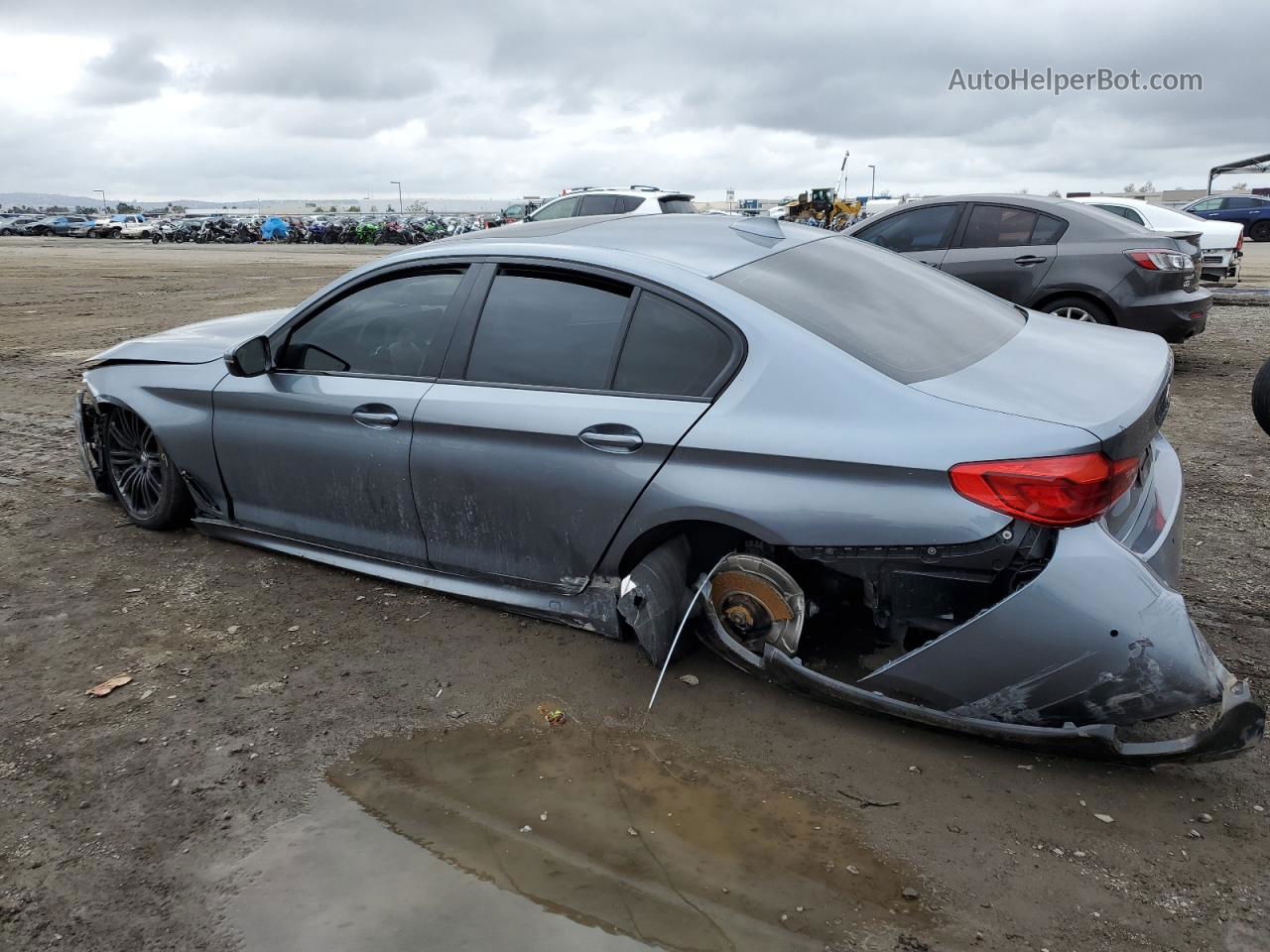 2019 Bmw 530 I Gray vin: WBAJA5C58KWW24129