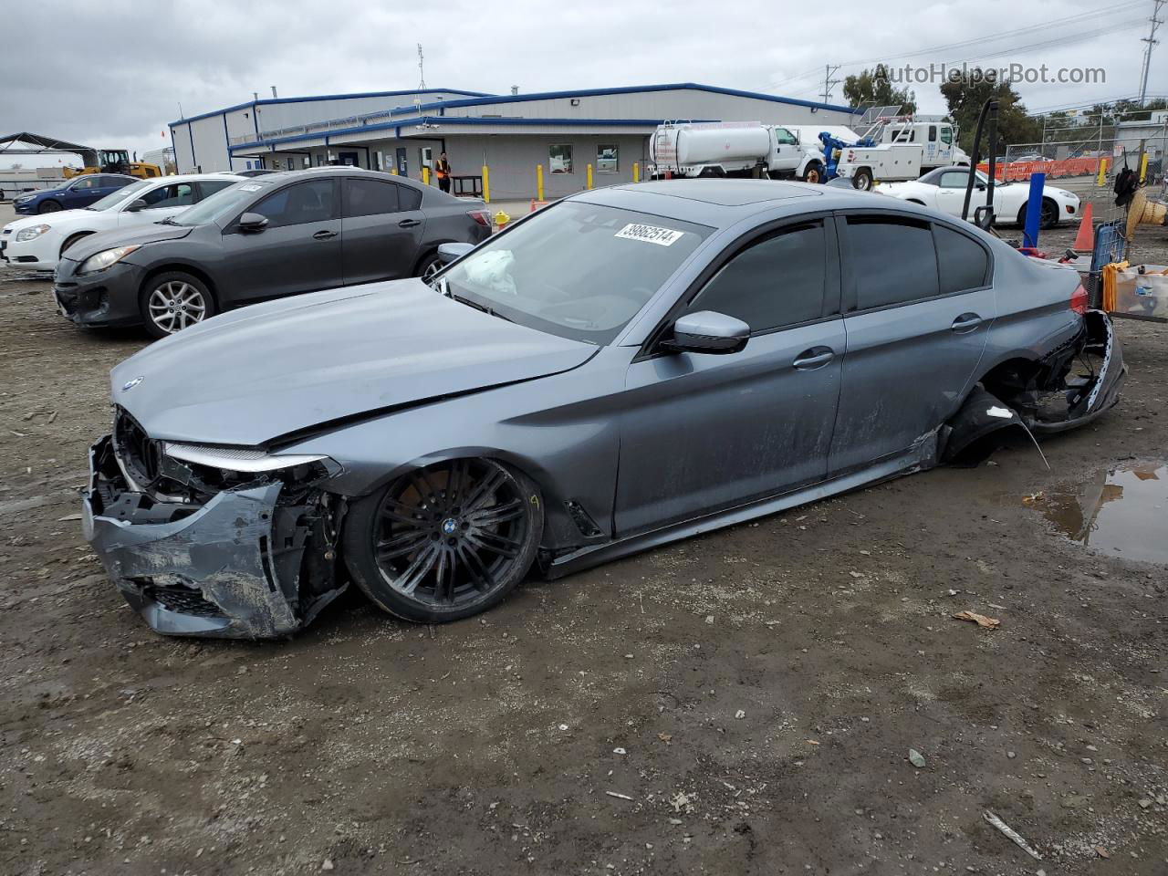 2019 Bmw 530 I Gray vin: WBAJA5C58KWW24129