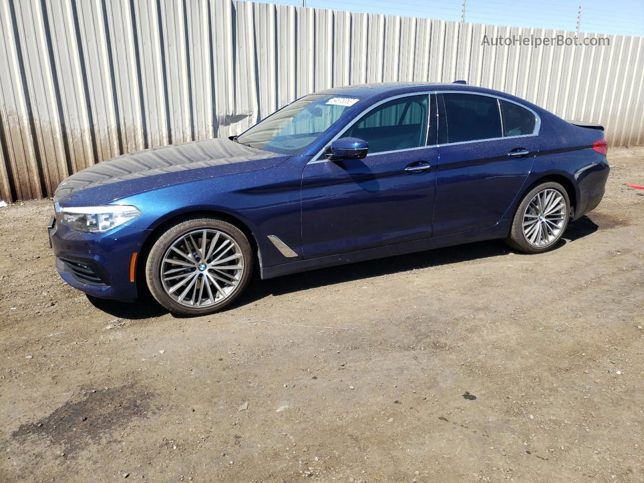 2018 Bmw 530 I Blue vin: WBAJA5C59JWA37438