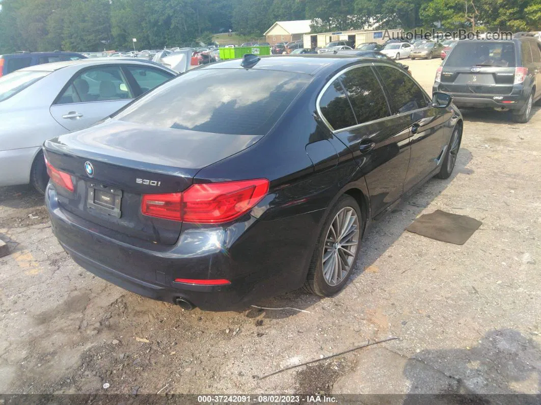 2019 Bmw 530i Blue vin: WBAJA5C5XKBX87937