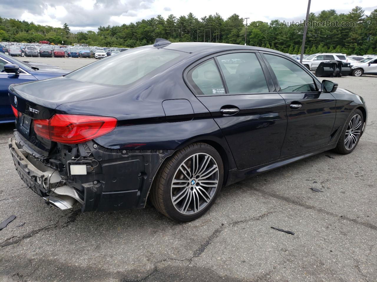 2017 Bmw 530 Xi Black vin: WBAJA7C30HG903863