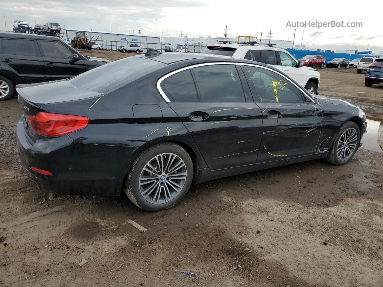 2017 Bmw 530 Xi Black vin: WBAJA7C30HG906682