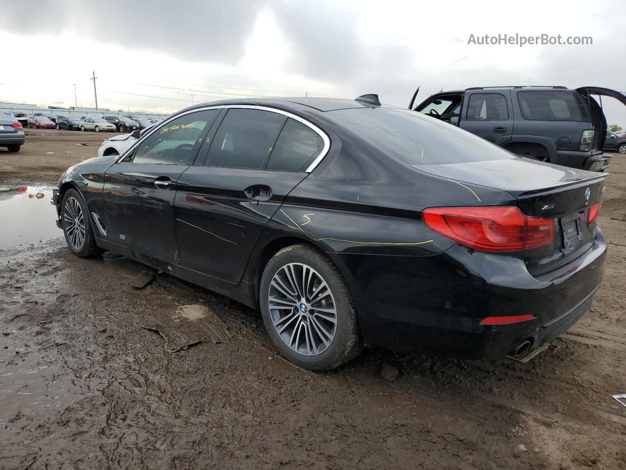 2017 Bmw 530 Xi Black vin: WBAJA7C30HG906682