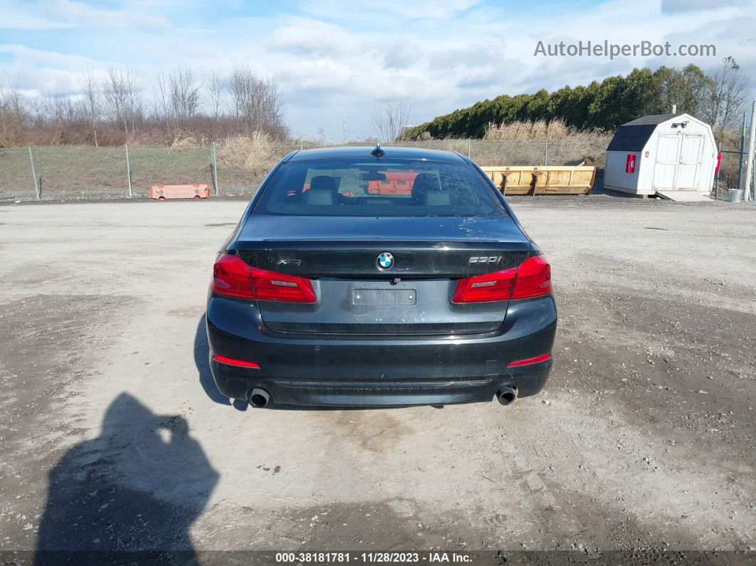 2017 Bmw 530i Xdrive Black vin: WBAJA7C31HG903483