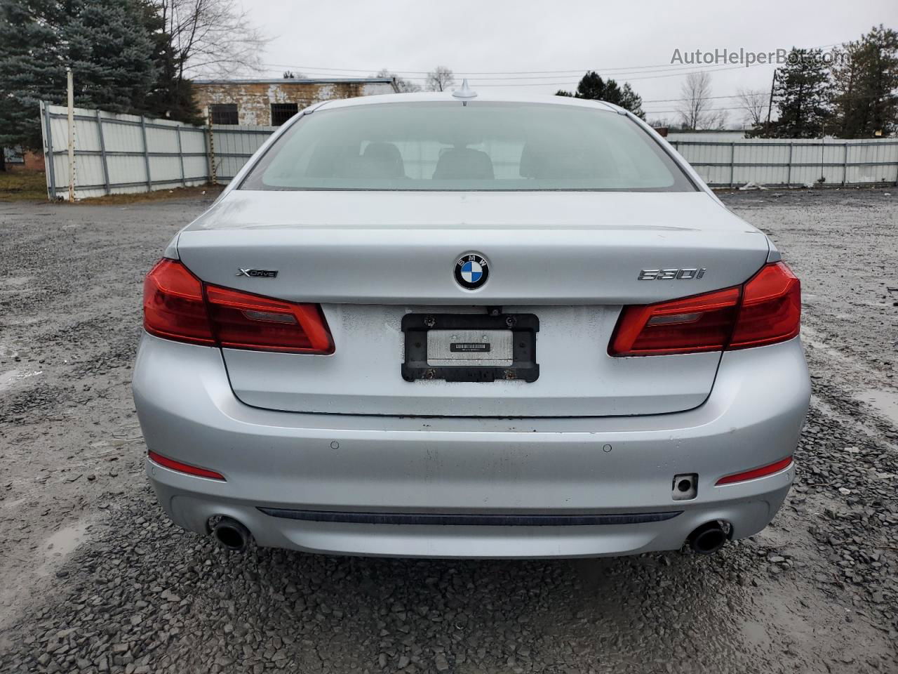 2017 Bmw 530 Xi Silver vin: WBAJA7C31HG906271