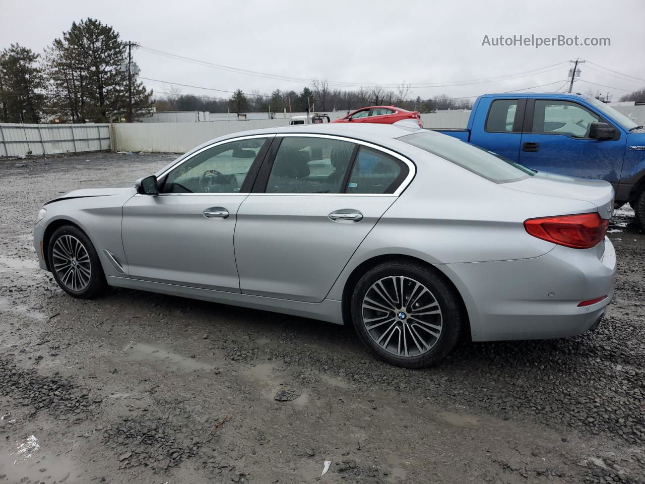 2017 Bmw 530 Xi Silver vin: WBAJA7C31HG906271