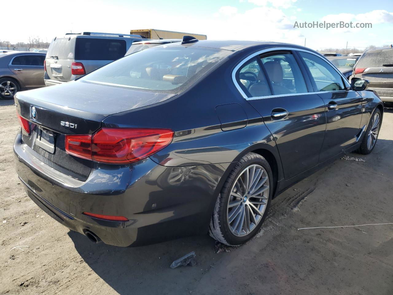 2017 Bmw 530 Xi Charcoal vin: WBAJA7C32HG904965