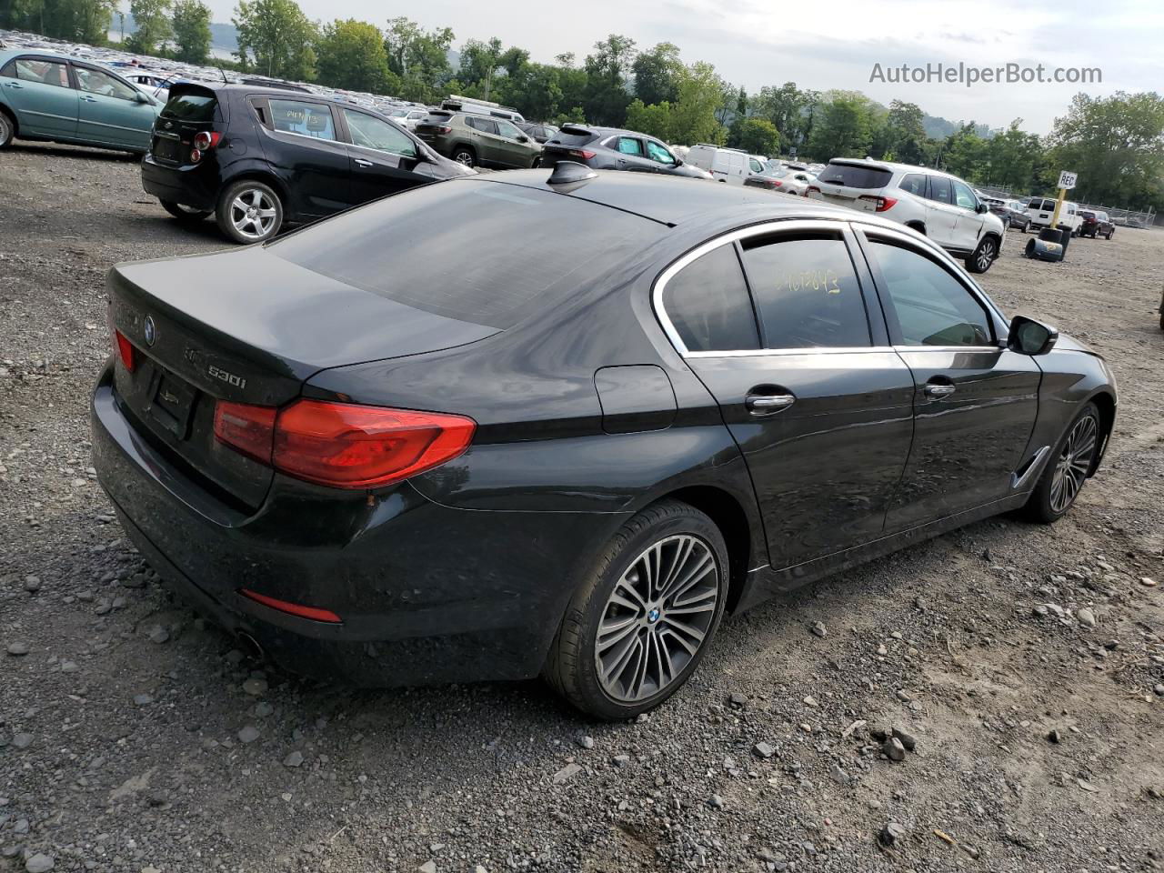 2017 Bmw 530 Xi Black vin: WBAJA7C32HG906537