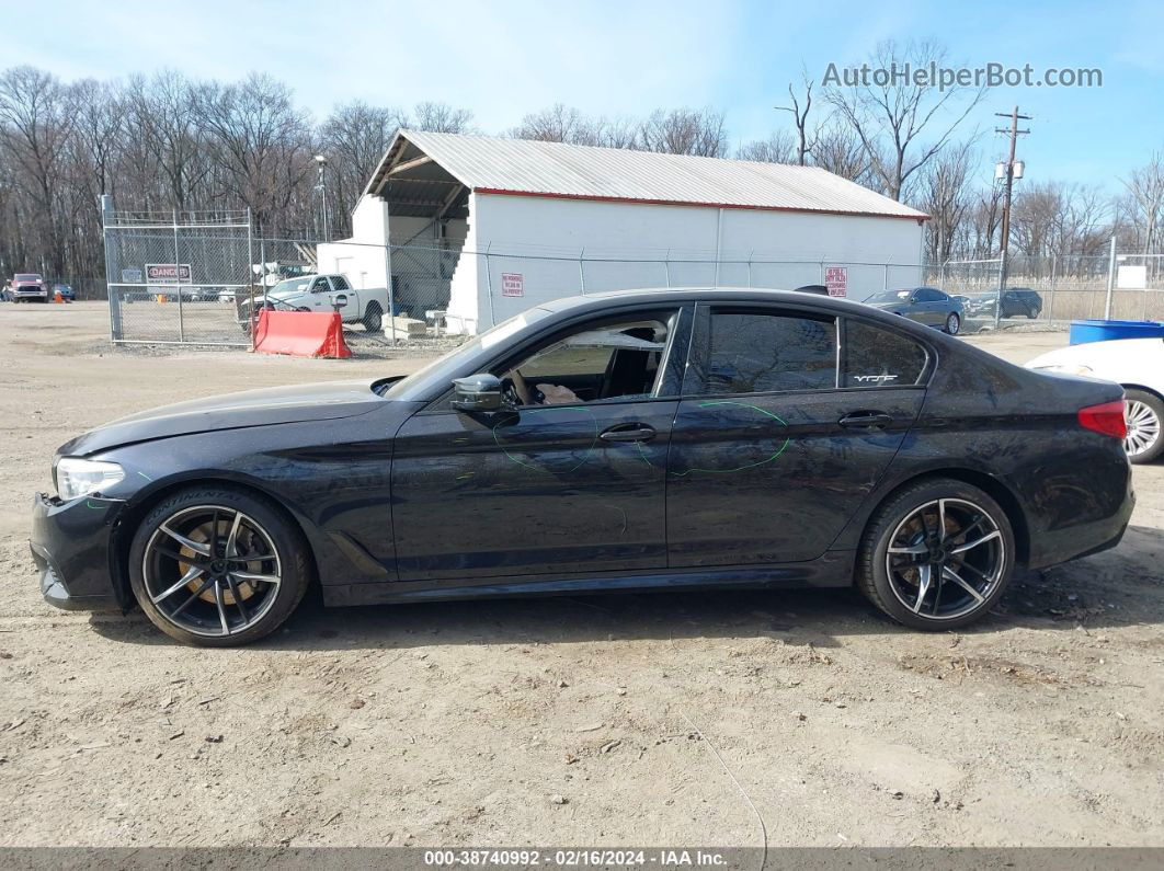 2017 Bmw 530i Xdrive Black vin: WBAJA7C32HG907154