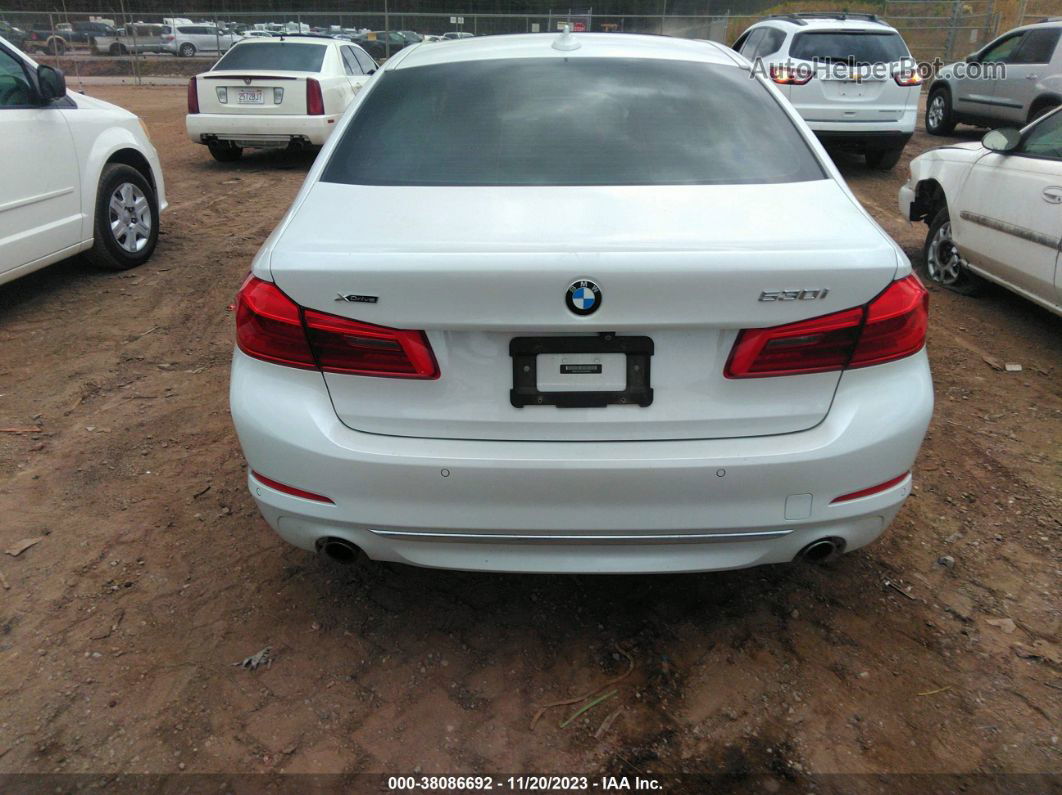 2017 Bmw 530i Xdrive White vin: WBAJA7C34HG458480