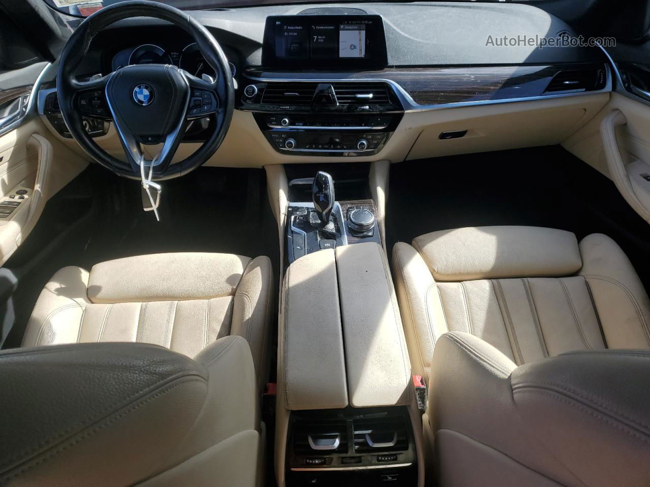 2017 Bmw 530 Xi Черный vin: WBAJA7C34HG904112