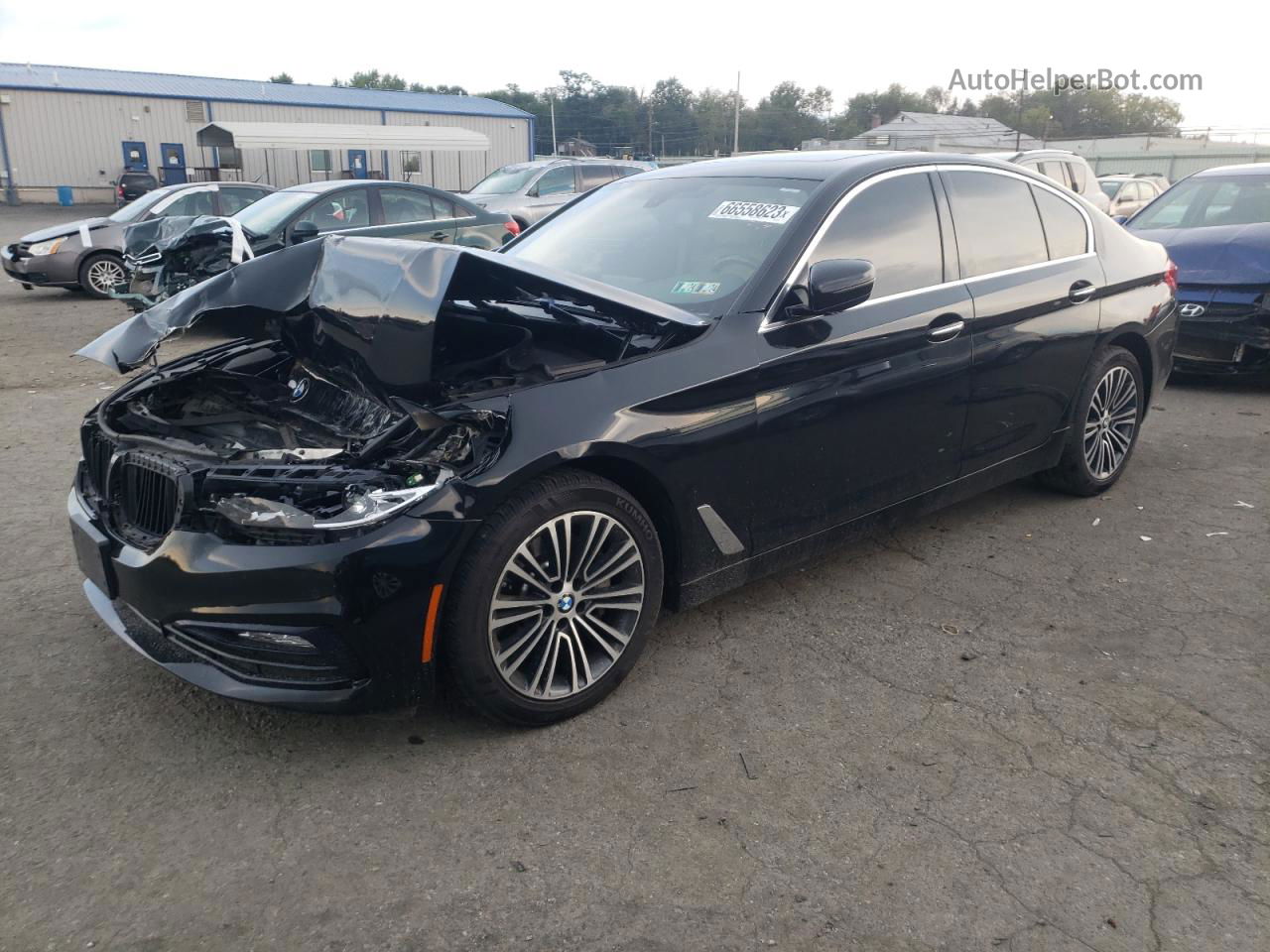 2017 Bmw 530 Xi Black vin: WBAJA7C34HG906944