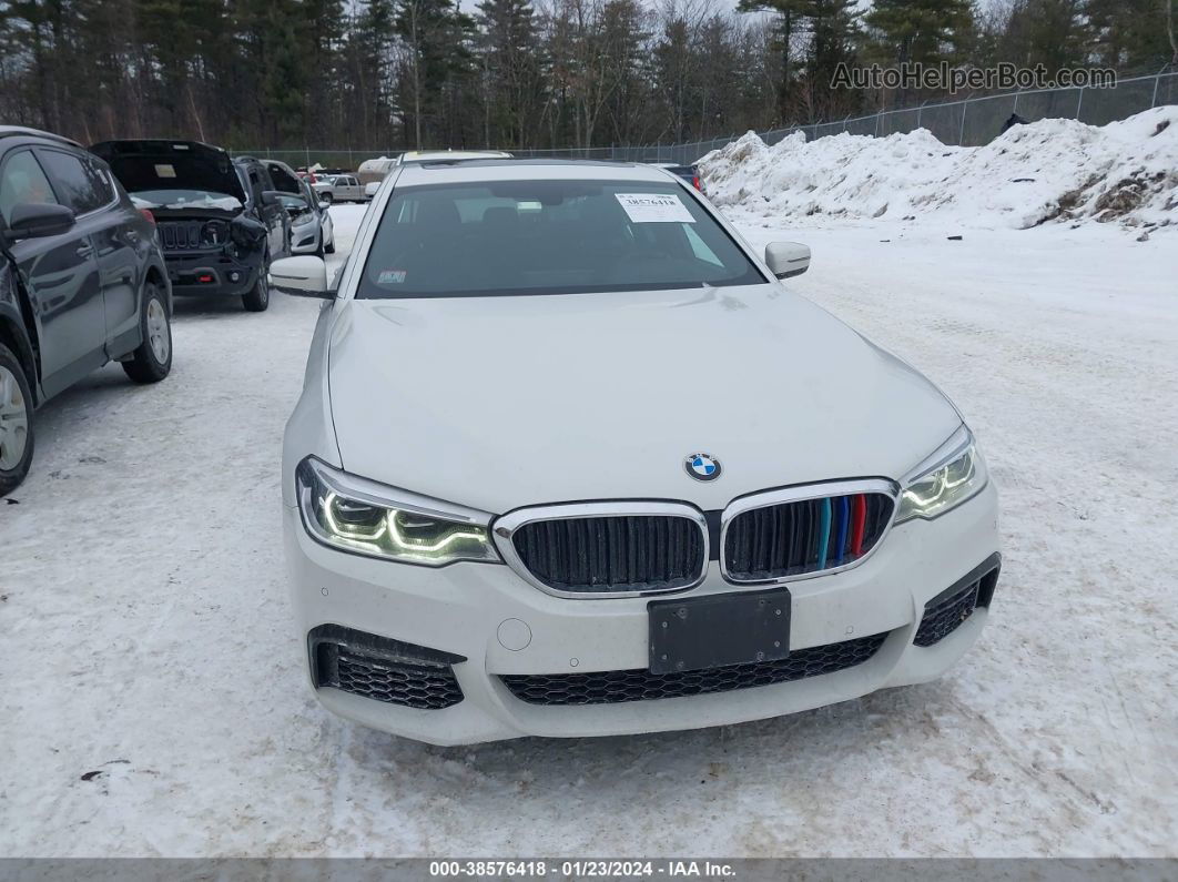 2017 Bmw 530i Xdrive White vin: WBAJA7C35HG457919