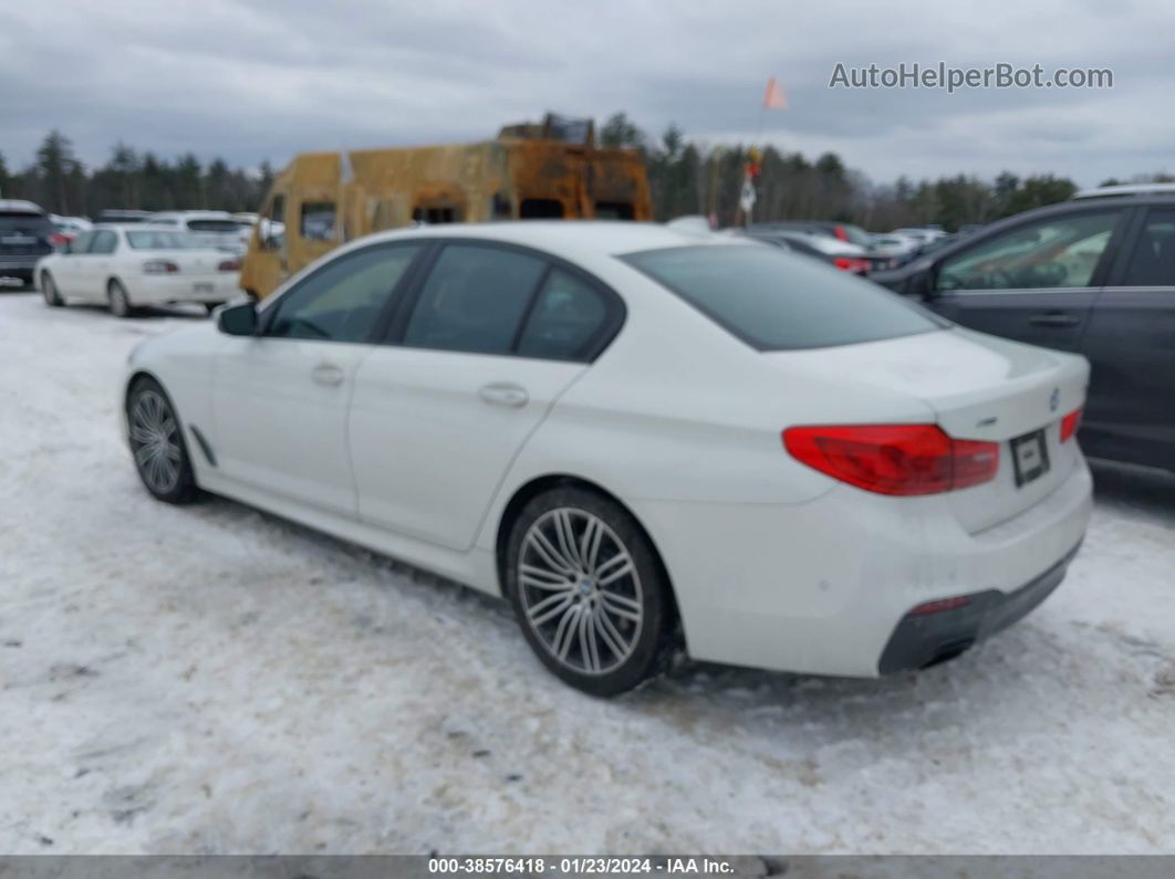 2017 Bmw 530i Xdrive White vin: WBAJA7C35HG457919