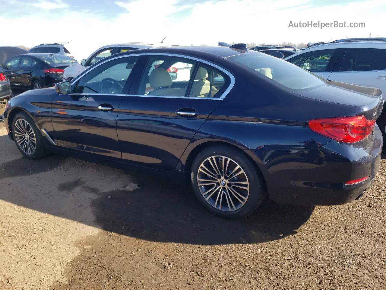 2017 Bmw 530 Xi Черный vin: WBAJA7C36HG904080