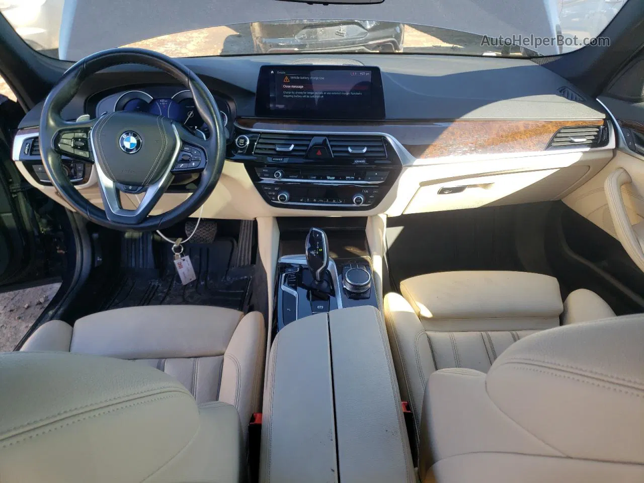 2017 Bmw 530 Xi Черный vin: WBAJA7C36HG904080