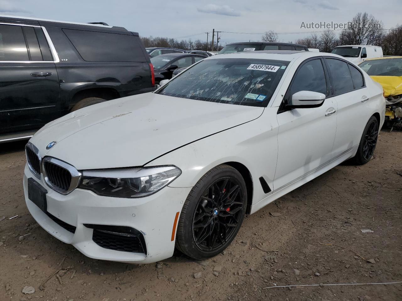 2017 Bmw 530 Xi White vin: WBAJA7C38HG458420