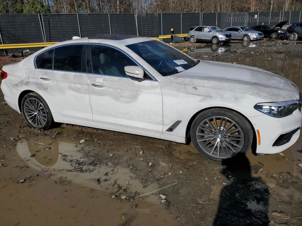 2017 Bmw 530 Xi White vin: WBAJA7C3XHWA70663