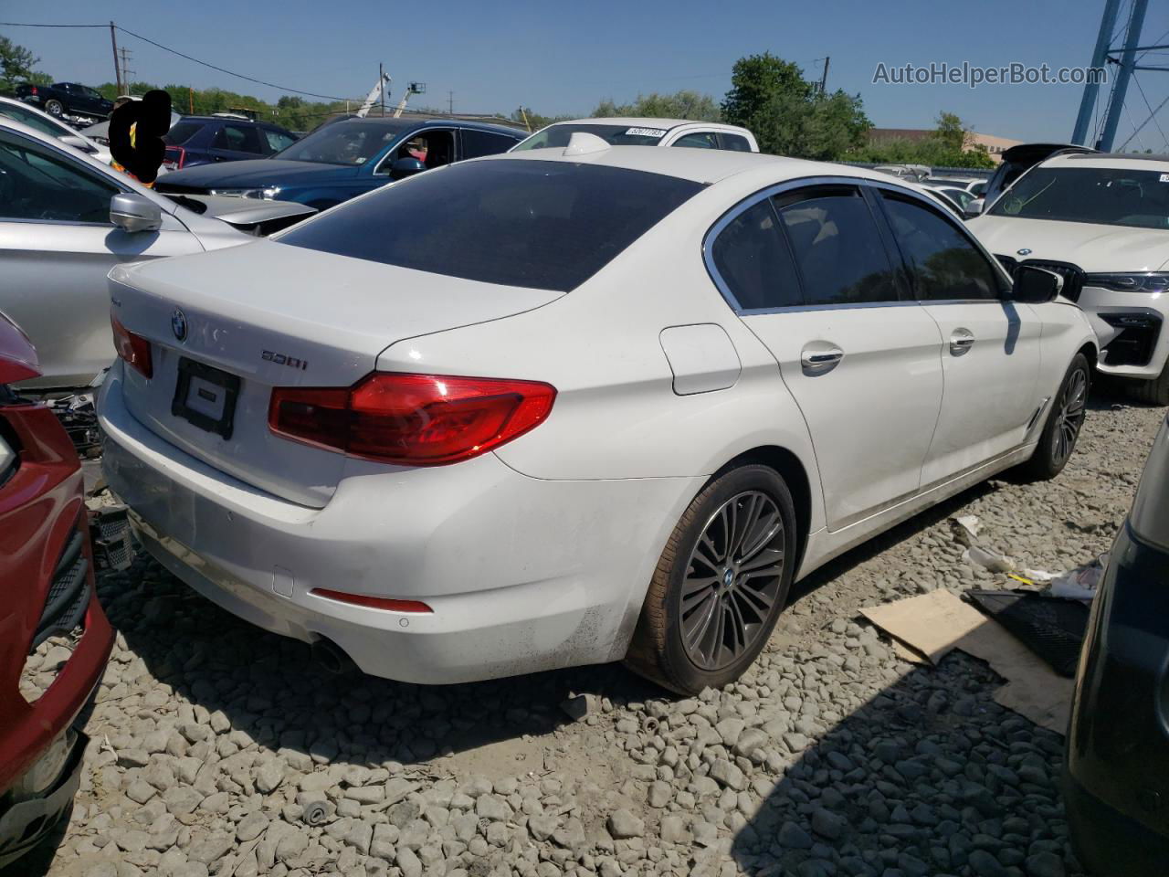 2017 Bmw 530 Xi Белый vin: WBAJA7C3XHWA70856