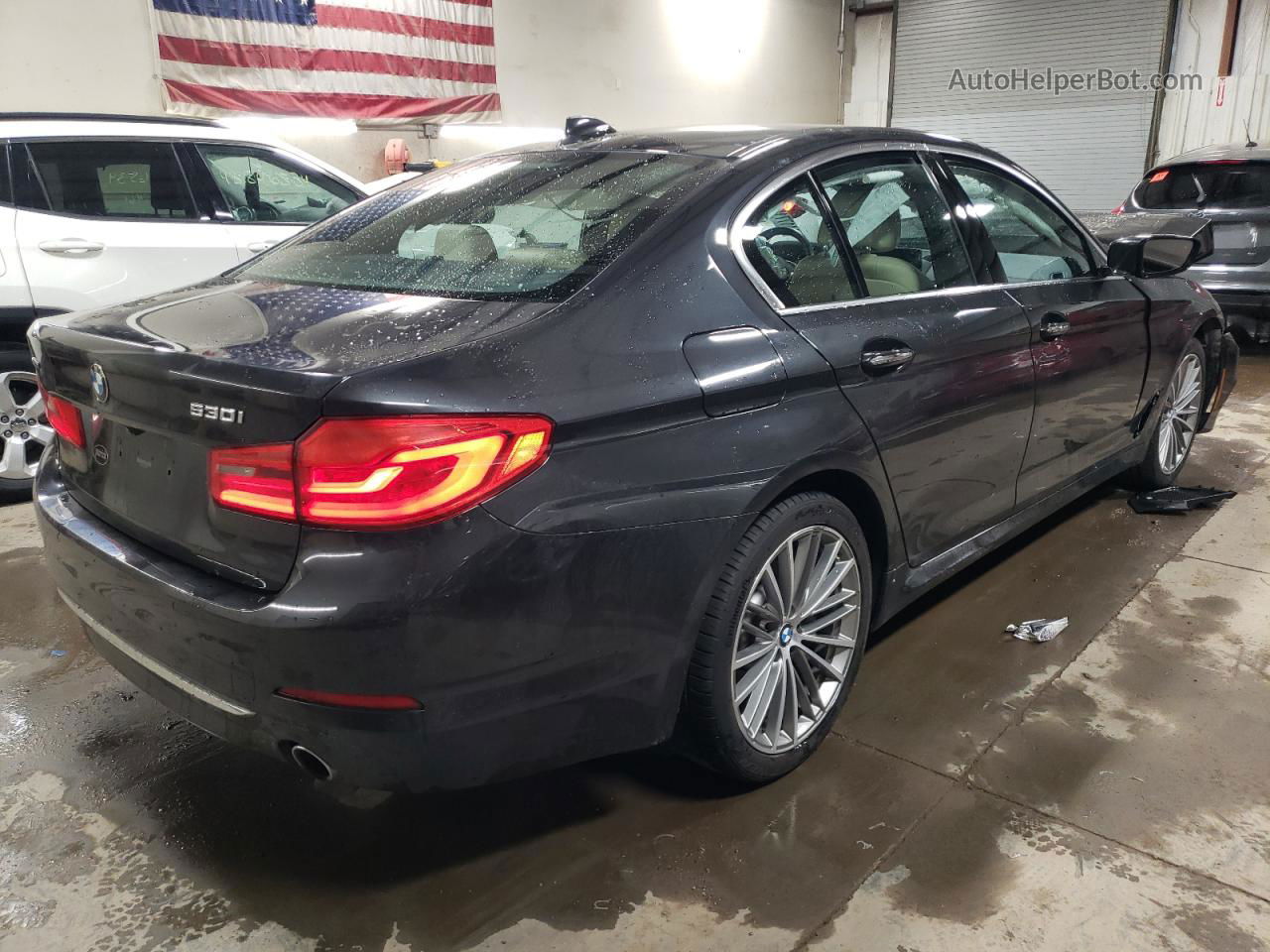 2018 Bmw 530 Xi Charcoal vin: WBAJA7C50JG908620