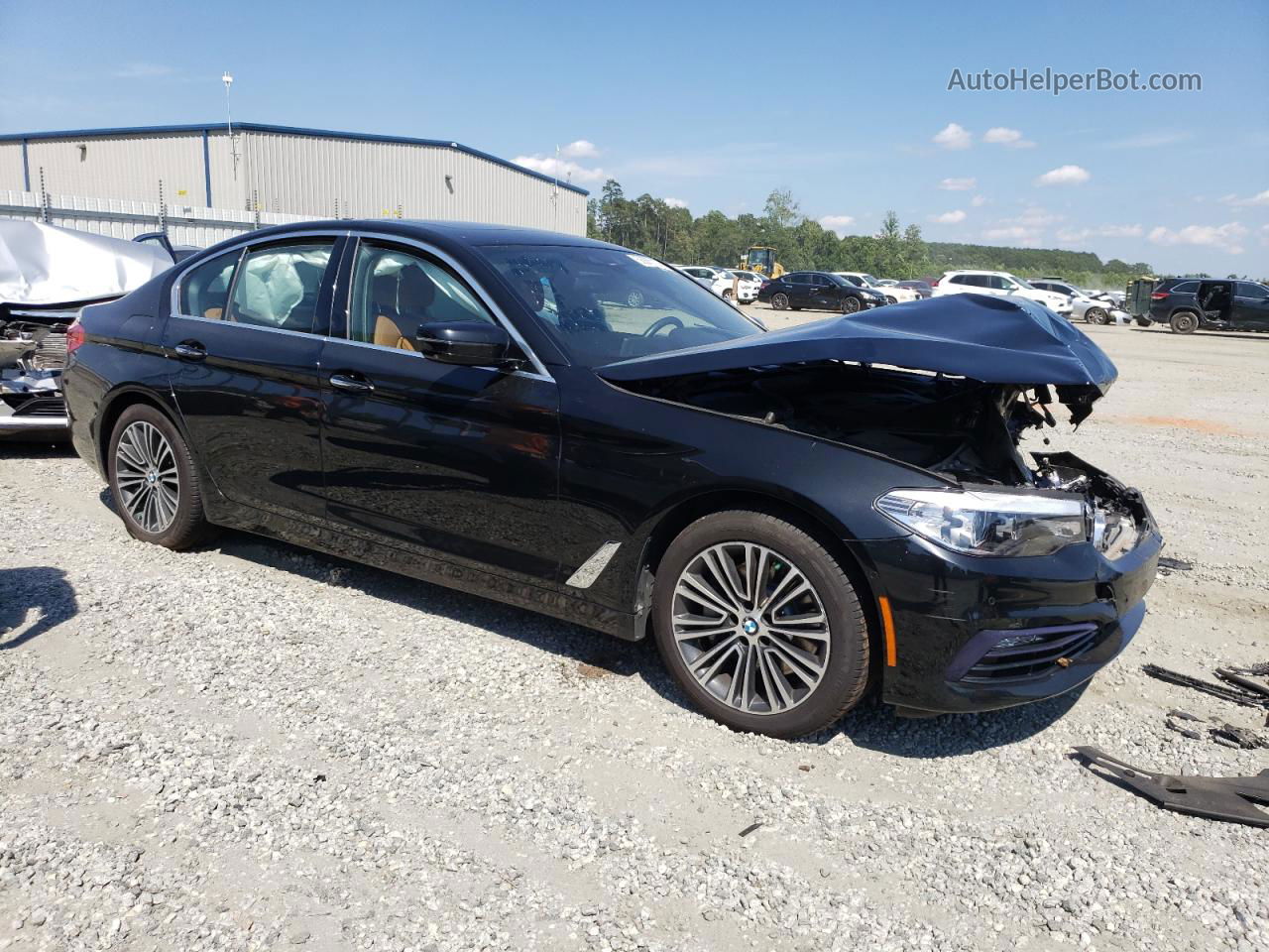 2018 Bmw 530 Xi Black vin: WBAJA7C50JWA72476