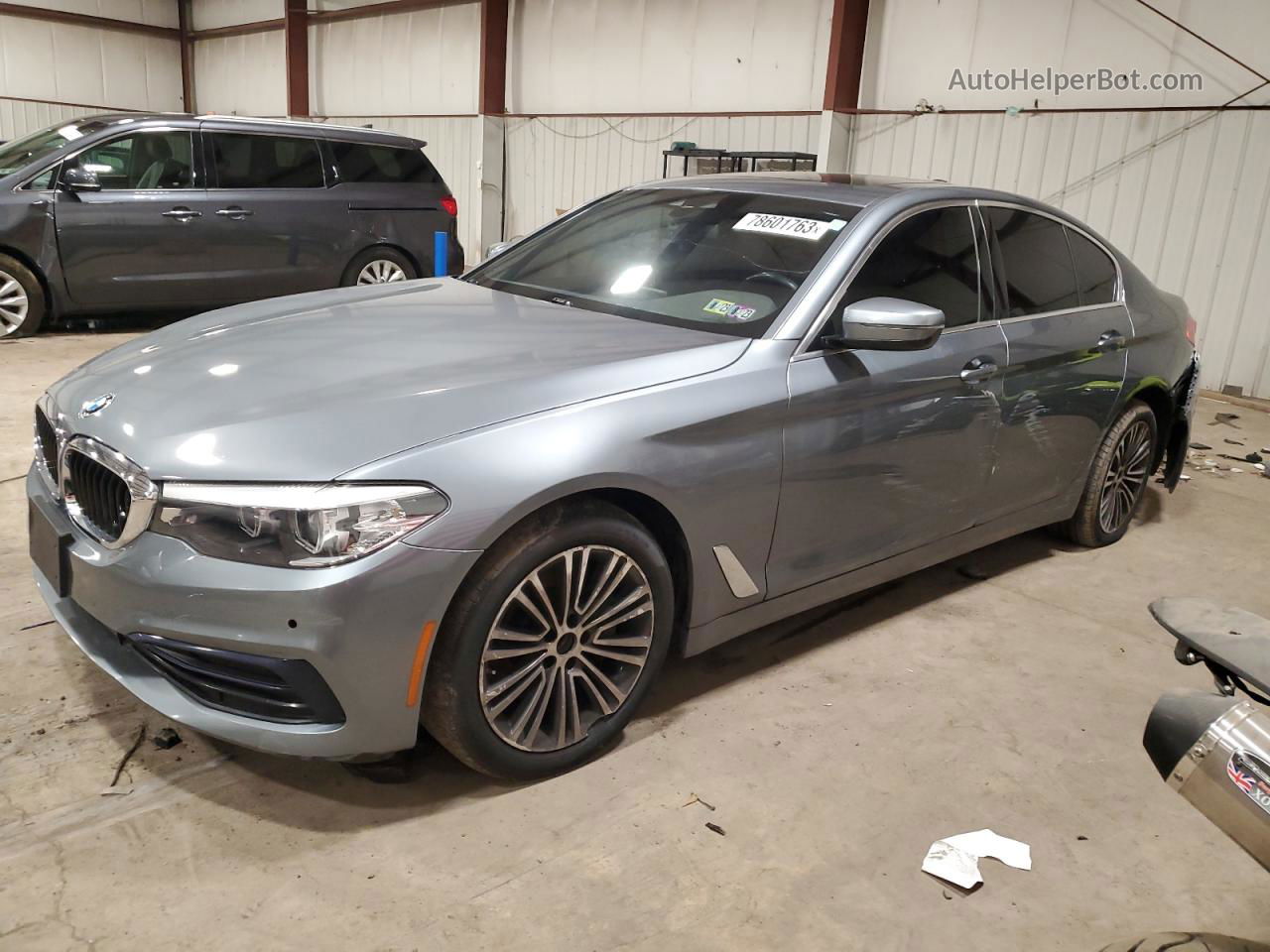 2019 Bmw 530 Xi Gray vin: WBAJA7C50KWW06767