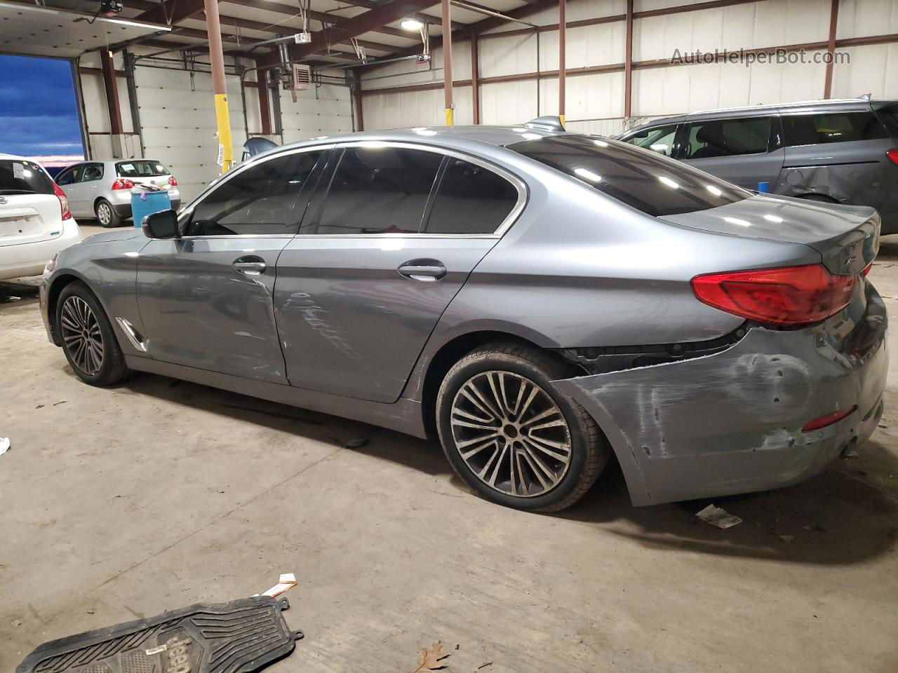 2019 Bmw 530 Xi Gray vin: WBAJA7C50KWW06767