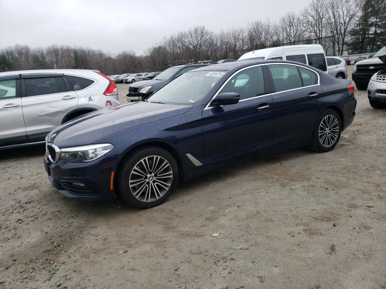 2018 Bmw 530 Xi Blue vin: WBAJA7C51JWA72793