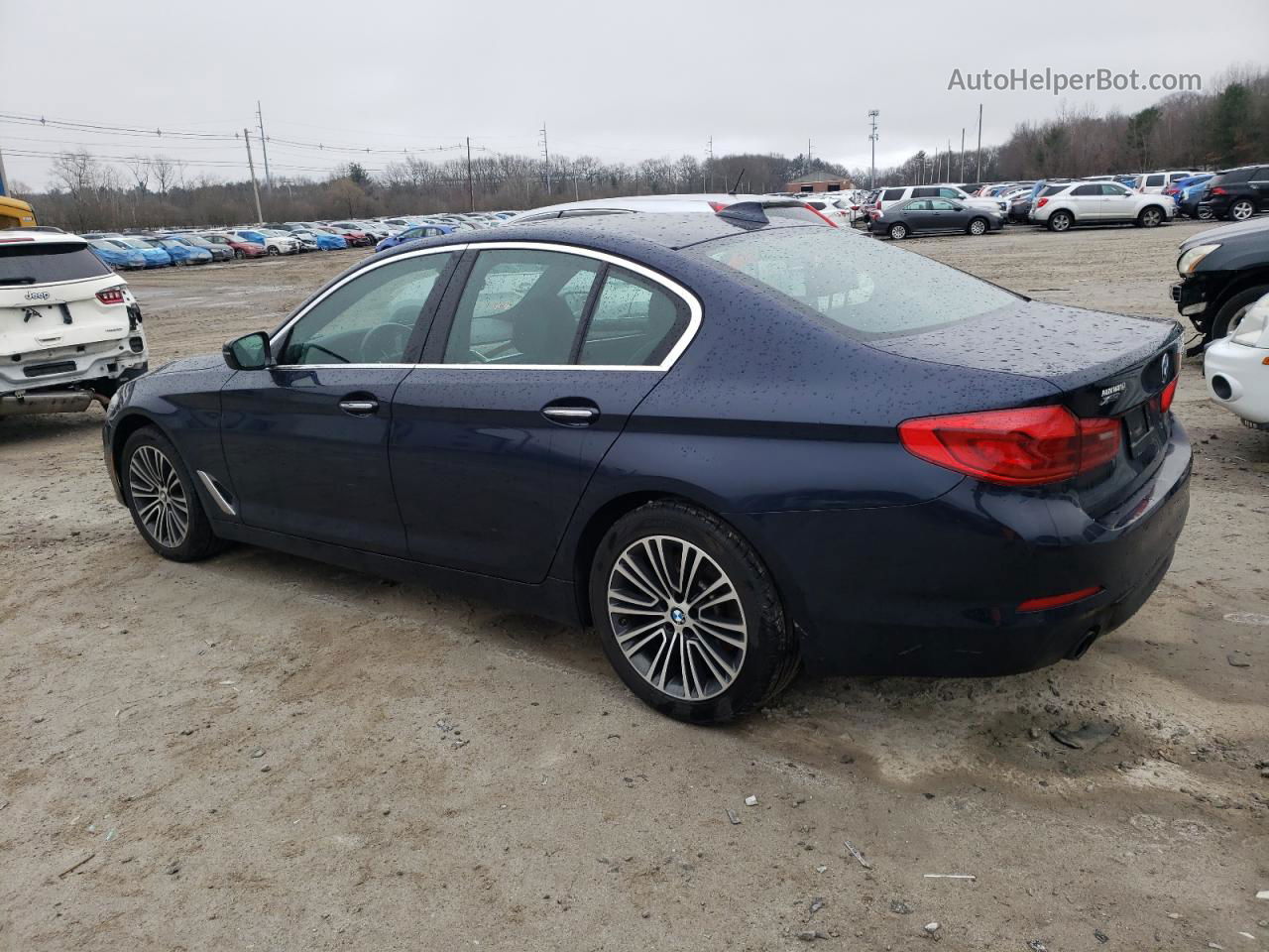 2018 Bmw 530 Xi Blue vin: WBAJA7C51JWA72793