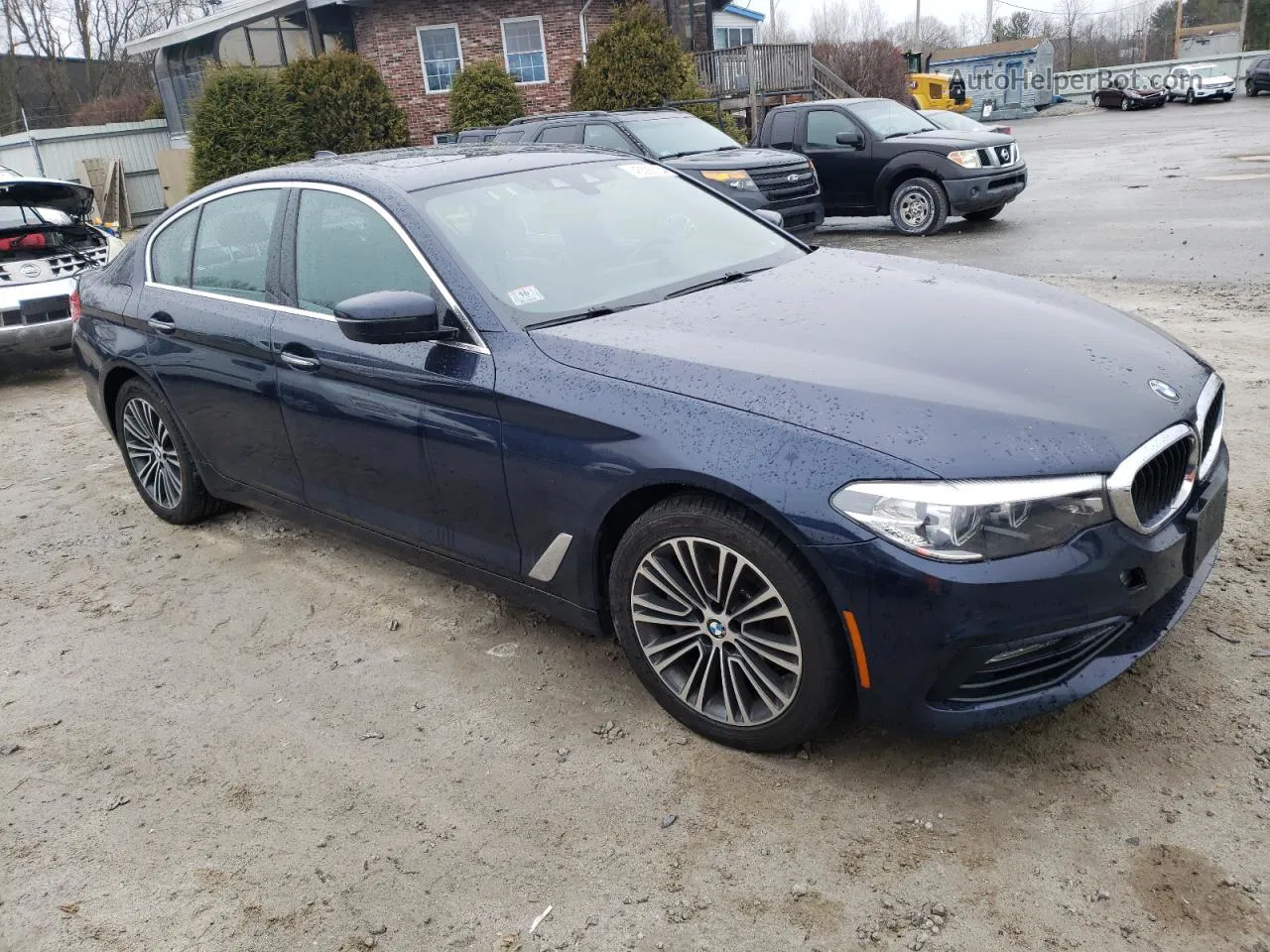 2018 Bmw 530 Xi Blue vin: WBAJA7C51JWA72793