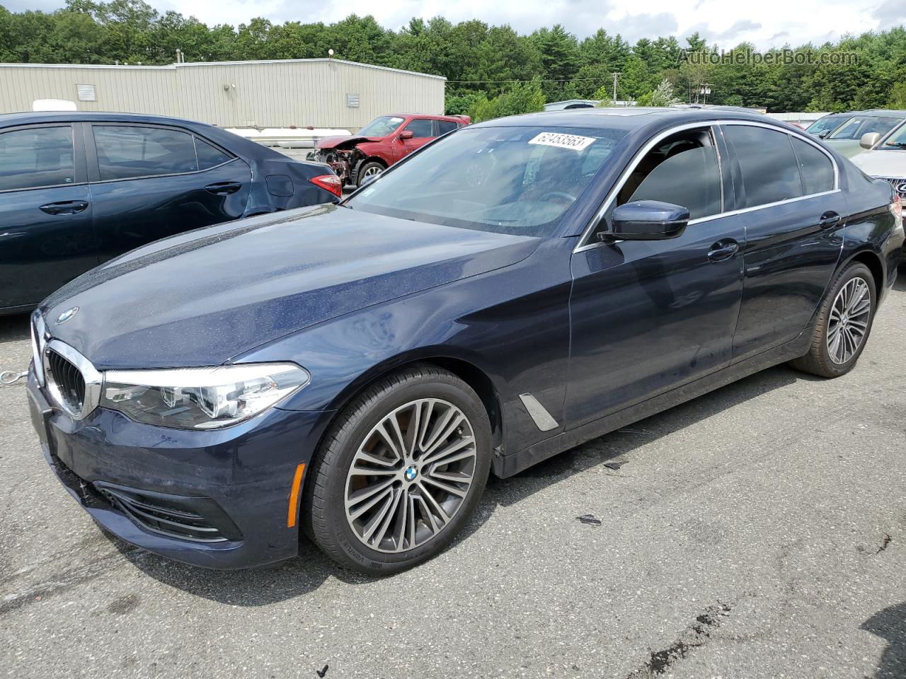 2019 Bmw 530 Xi Blue vin: WBAJA7C51KWW25425