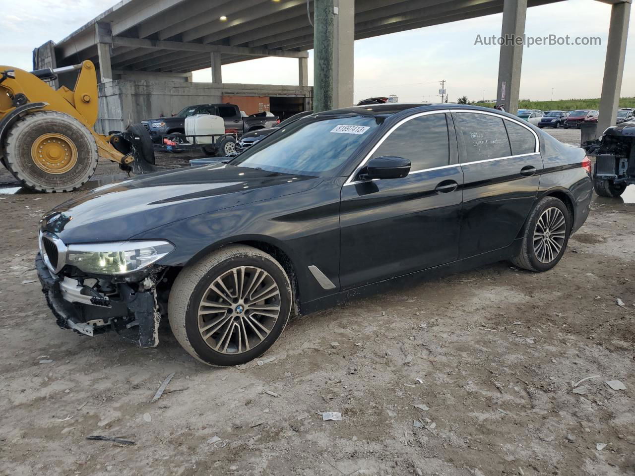 2019 Bmw 530 Xi Черный vin: WBAJA7C52KG909804