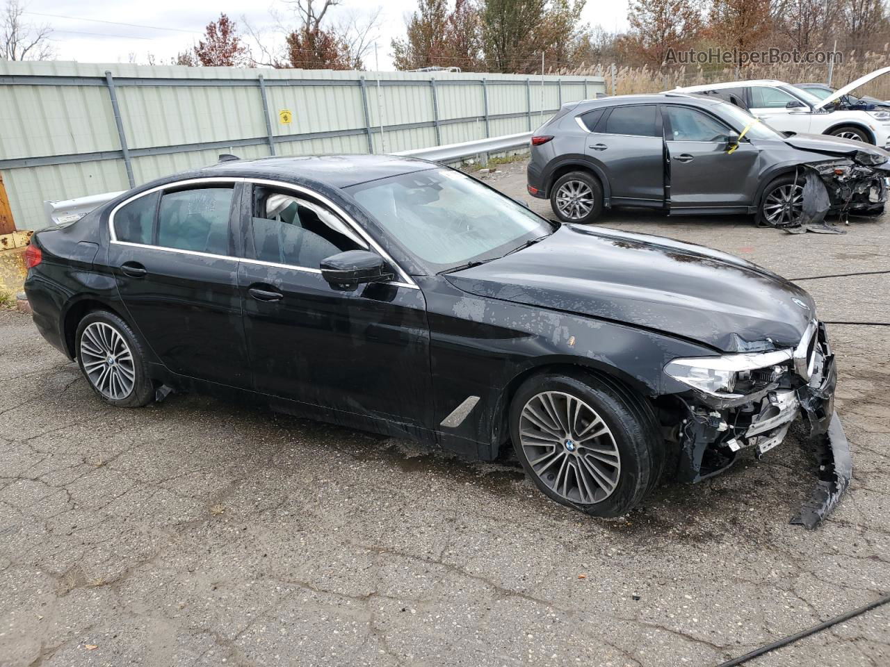 2019 Bmw 530 Xi Black vin: WBAJA7C52KWW17009