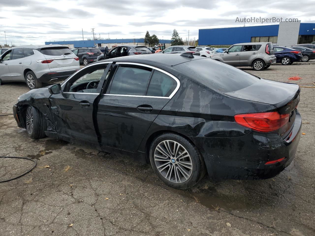 2019 Bmw 530 Xi Black vin: WBAJA7C52KWW17009