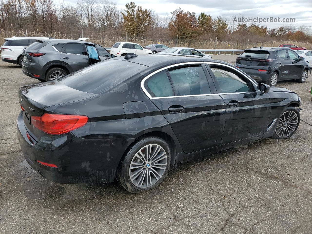 2019 Bmw 530 Xi Black vin: WBAJA7C52KWW17009